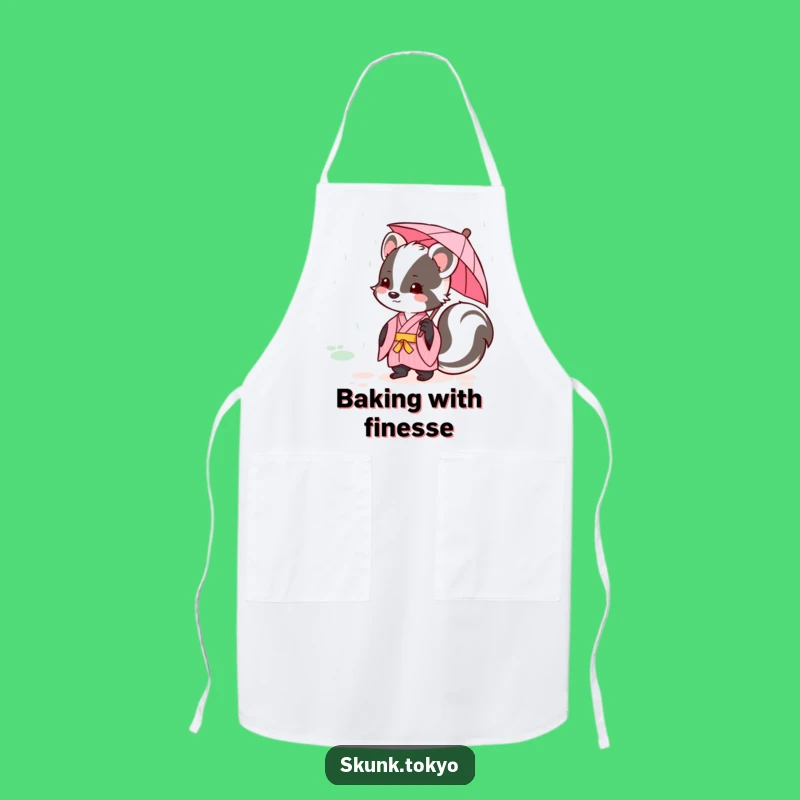 Funny Kawaii Skunk Kimono Apron Cute Kitchen Wear Perfect Gift