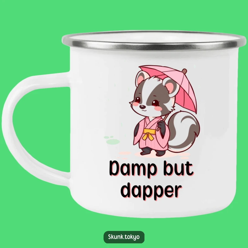 Funny Kawaii Skunk Kimono Camping Mug Durable Cute Gift