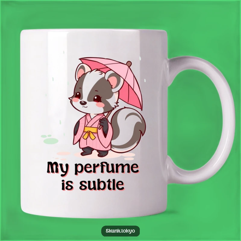 Funny Kawaii Skunk Kimono Mug A Perfect Cute and Funny Gift