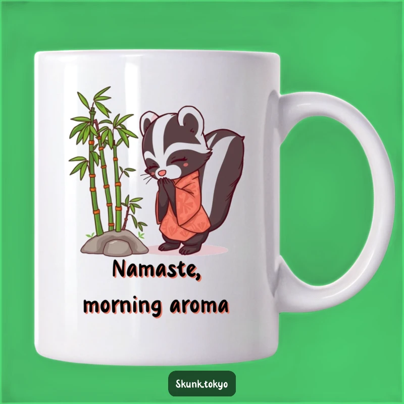 Funny Skunk Kimono Mug: Polite Bowing Zen Master Gift for Skunk Lovers