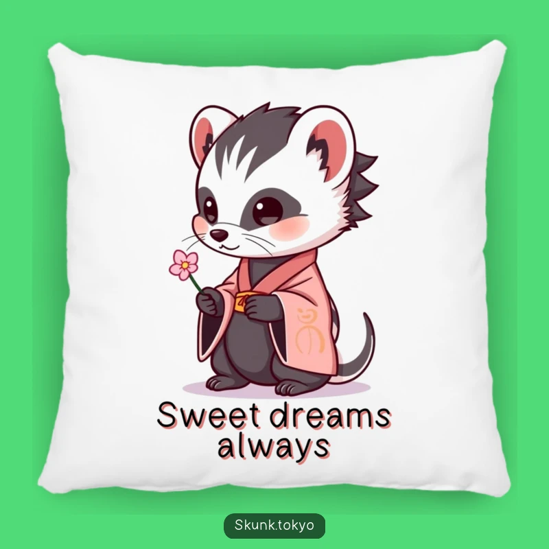 Funny Skunk Kimono Pillow: Cuddle Up with Cute and Quirky Comfort