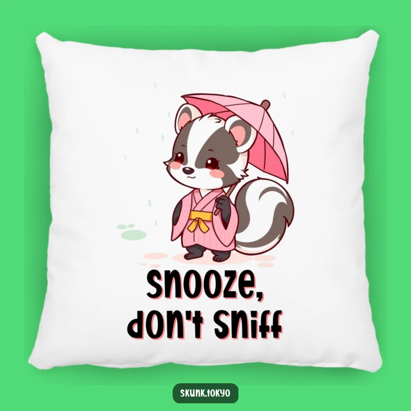 Funny Kawaii Skunk Kimono Pillow Cute Home Decor Perfect Gift