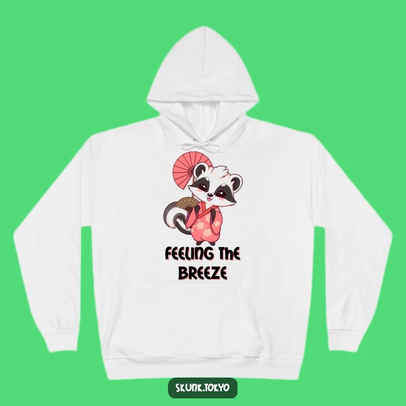 Cozy Funny Skunk Fan Dancer Hoodie: Warm & Hilarious Gift for Festive Fun