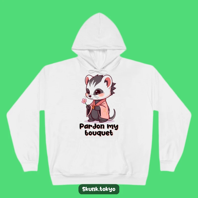 Cozy Funny Skunk Kimono Hoodie: Snuggle Up with Adorable Smelly Humor