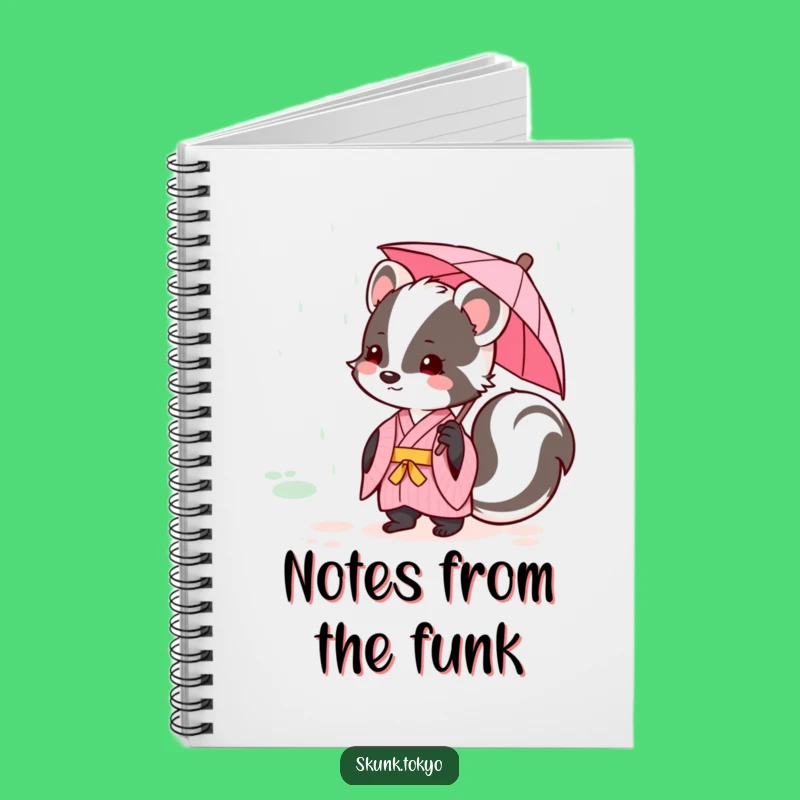 Funny Kawaii Skunk Kimono Notebook Cute Stationery Perfect Gift