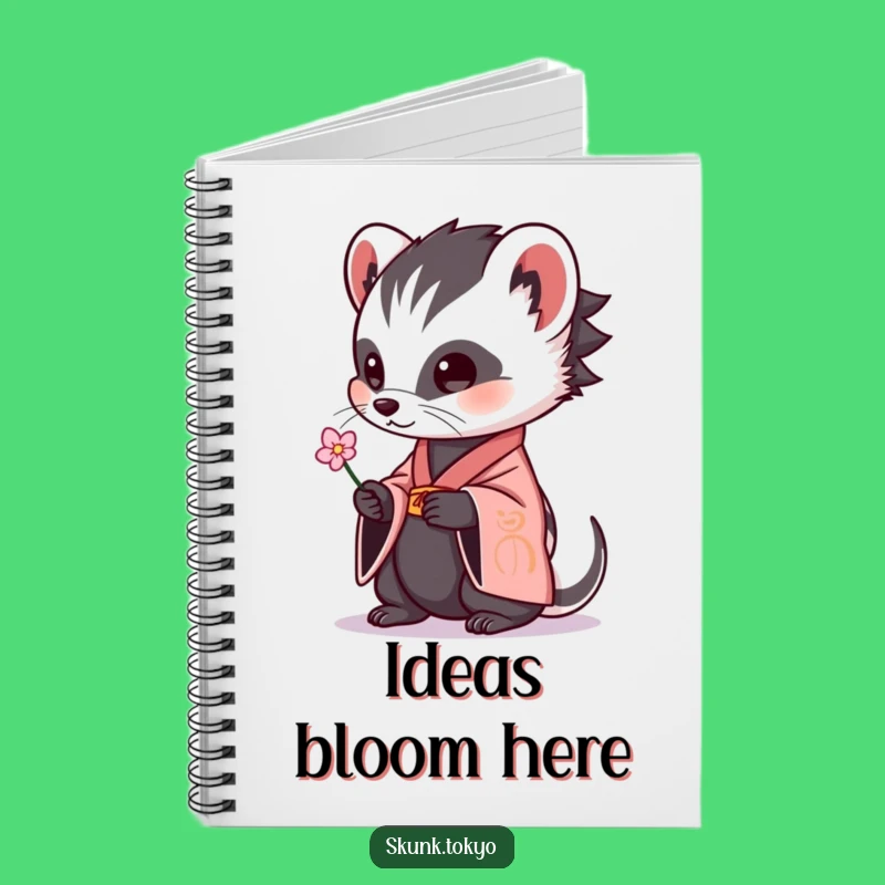 Funny Skunk Kimono Notebook: Jot Down Ideas with Odor-Free Giggles