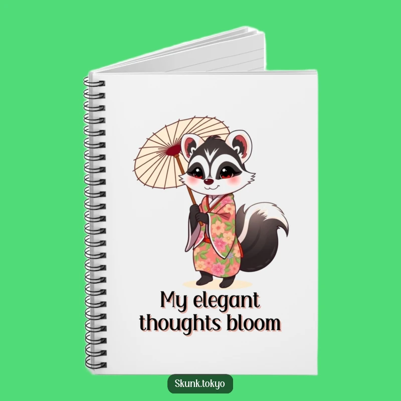 Funny Skunk Kimono Notebook: Chic Journal for Elegant Ideas