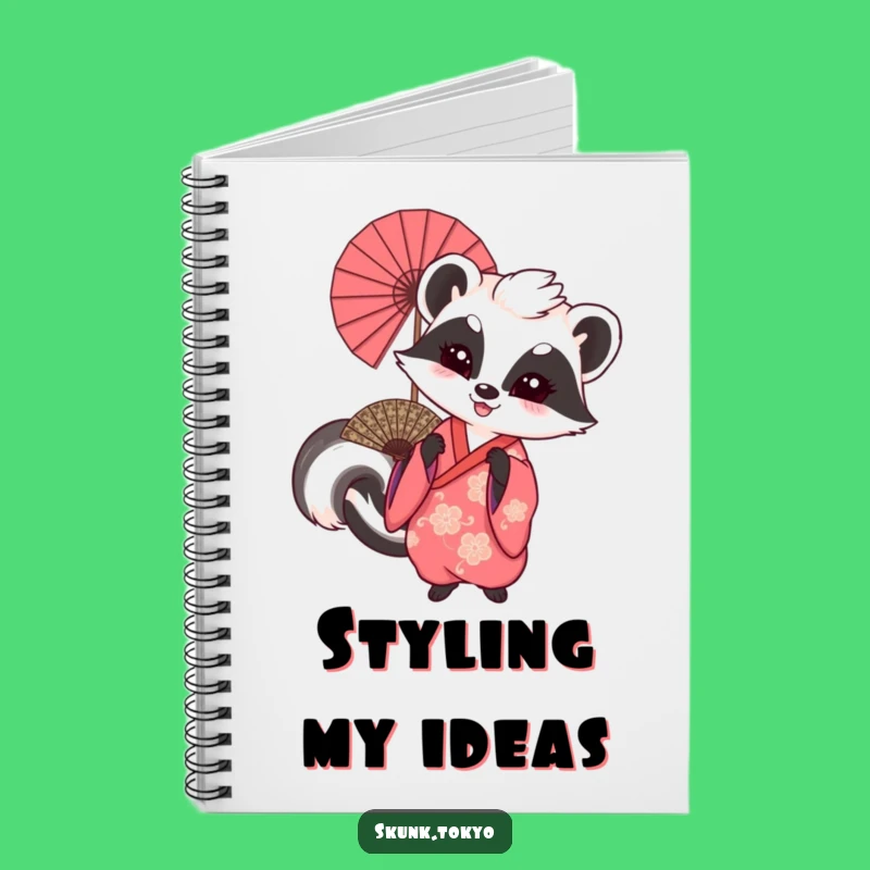 Funny Skunk Fan Dancer Notebook: Hilarious Journal for Festive Ideas & Playful Notes