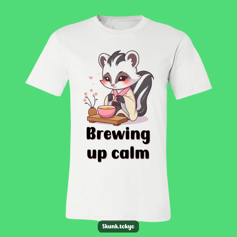 Funny Kawaii Skunk T-Shirt: Formal Kimono Tea Artist, Humorous Gift