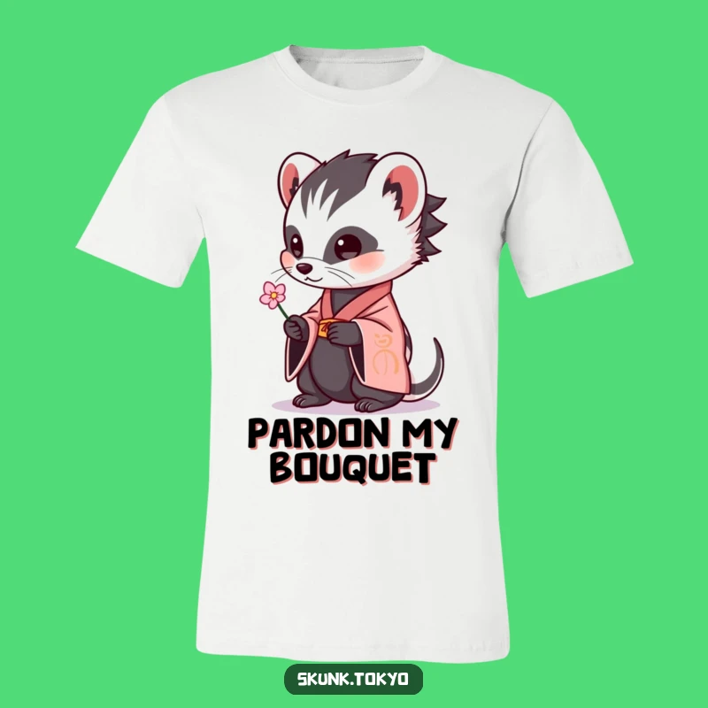 Funny Skunk Kimono T-Shirt: Wear Your Zen with a Hilarious Twist