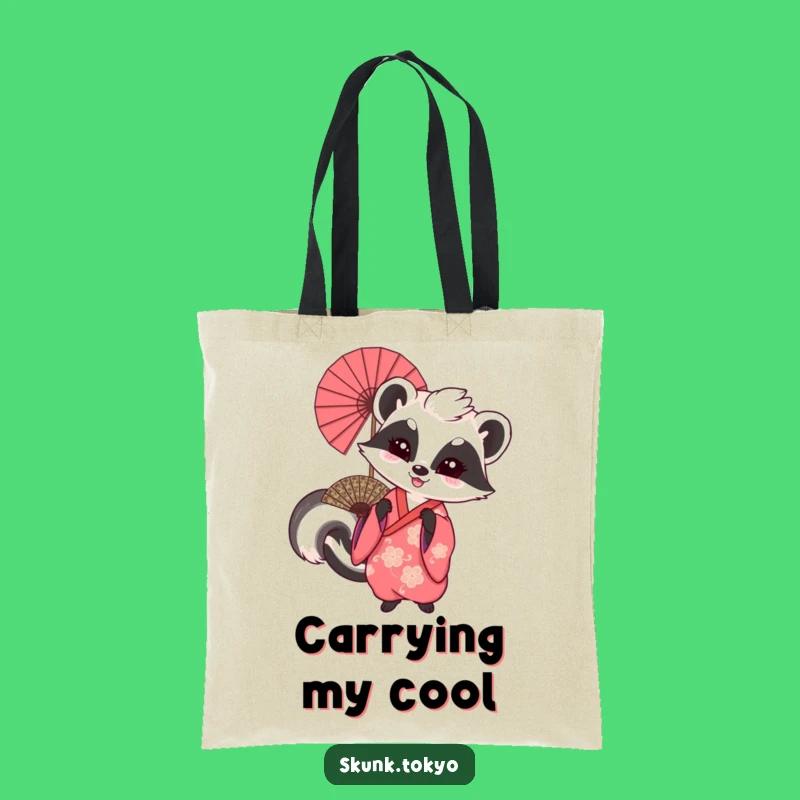 Funny Skunk Fan Dancer Tote Bag: Stylish & Hilarious Carry-All for Festive Outings